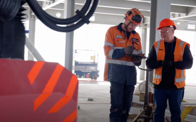 Dunedin Hospital Outpatients Building: Drilling with the Hilti semi-autonomous robot